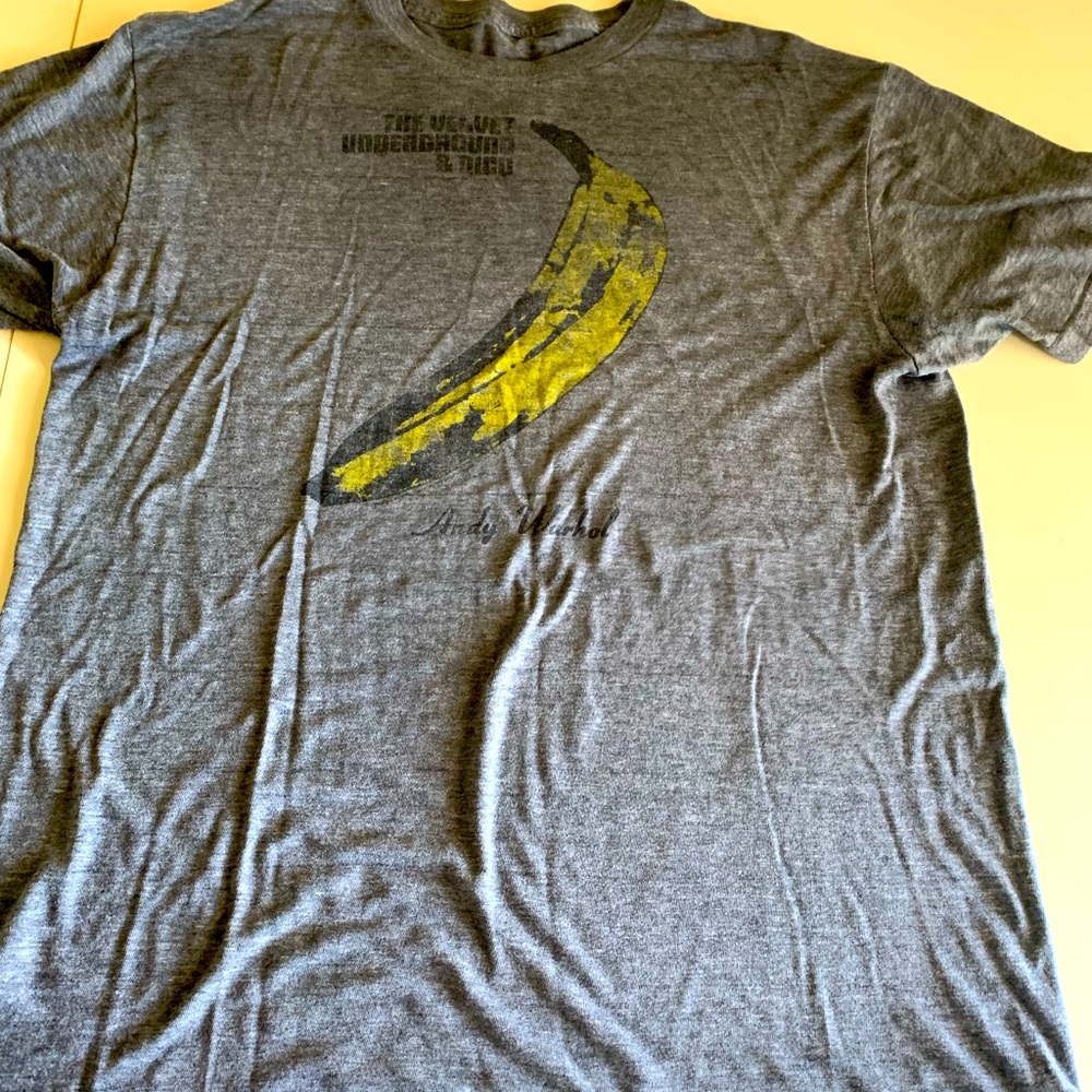 Velvet underground soft cotton TShirt Andy Warhol Banana